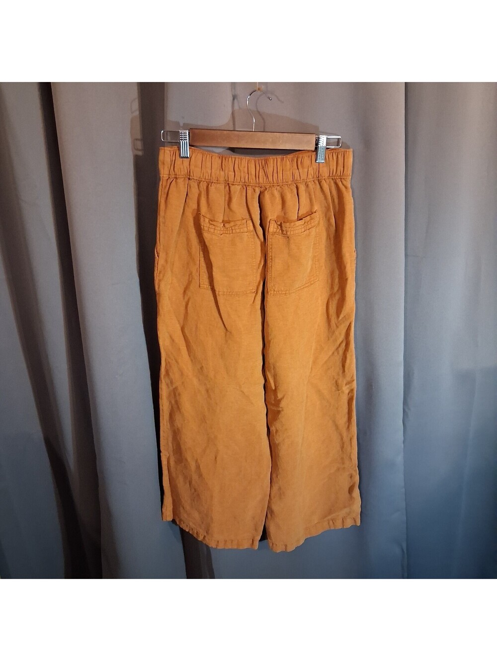 Cynthia Rowley Mustard Yellow Wide Leg Pants Size 5 - Picture 2 of 5